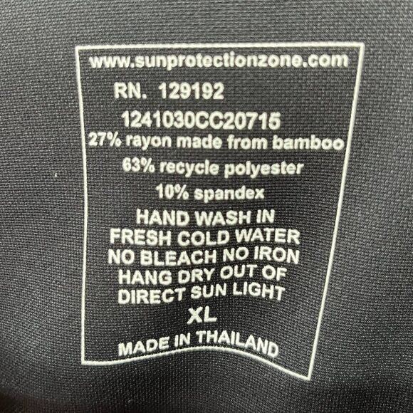 DuckSkinz UV + H2O Armor by SPZ Black Lightweight Zip-Front Jacket Men's XL - Picture 11 of 11